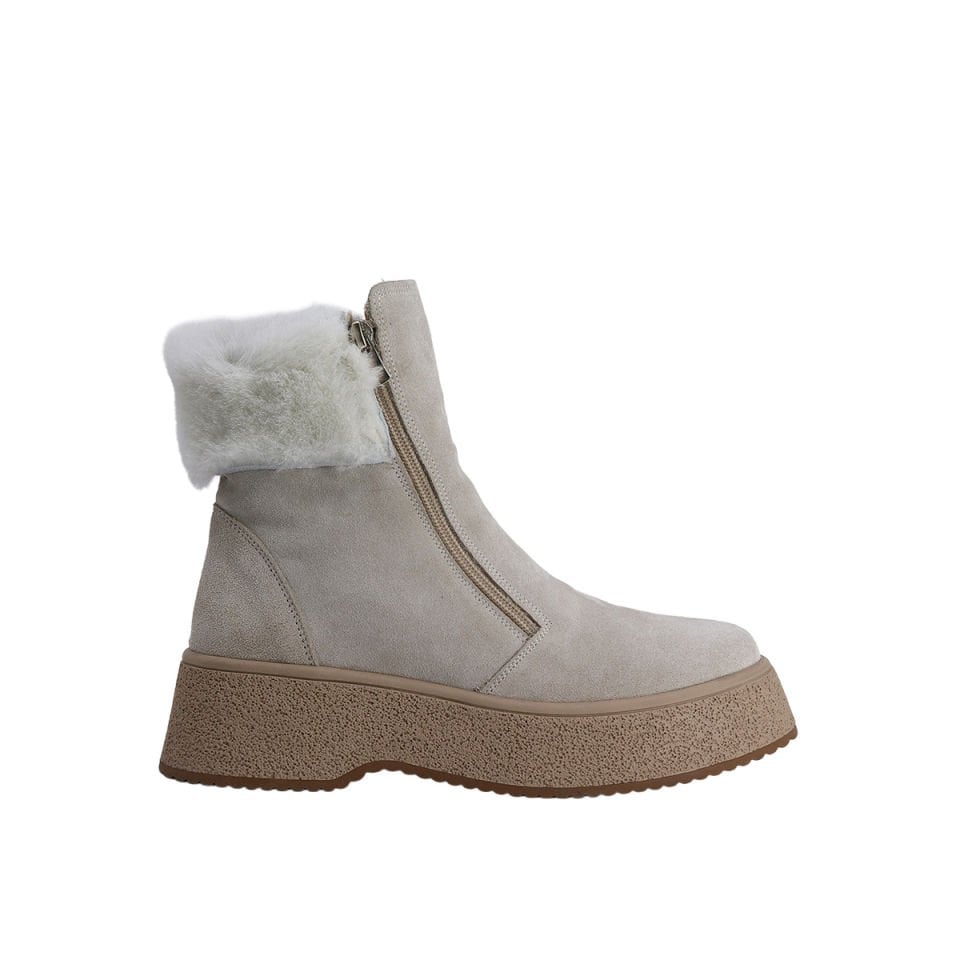 Albini 26101032S Hakiki Deri Süet Kadın Bot
