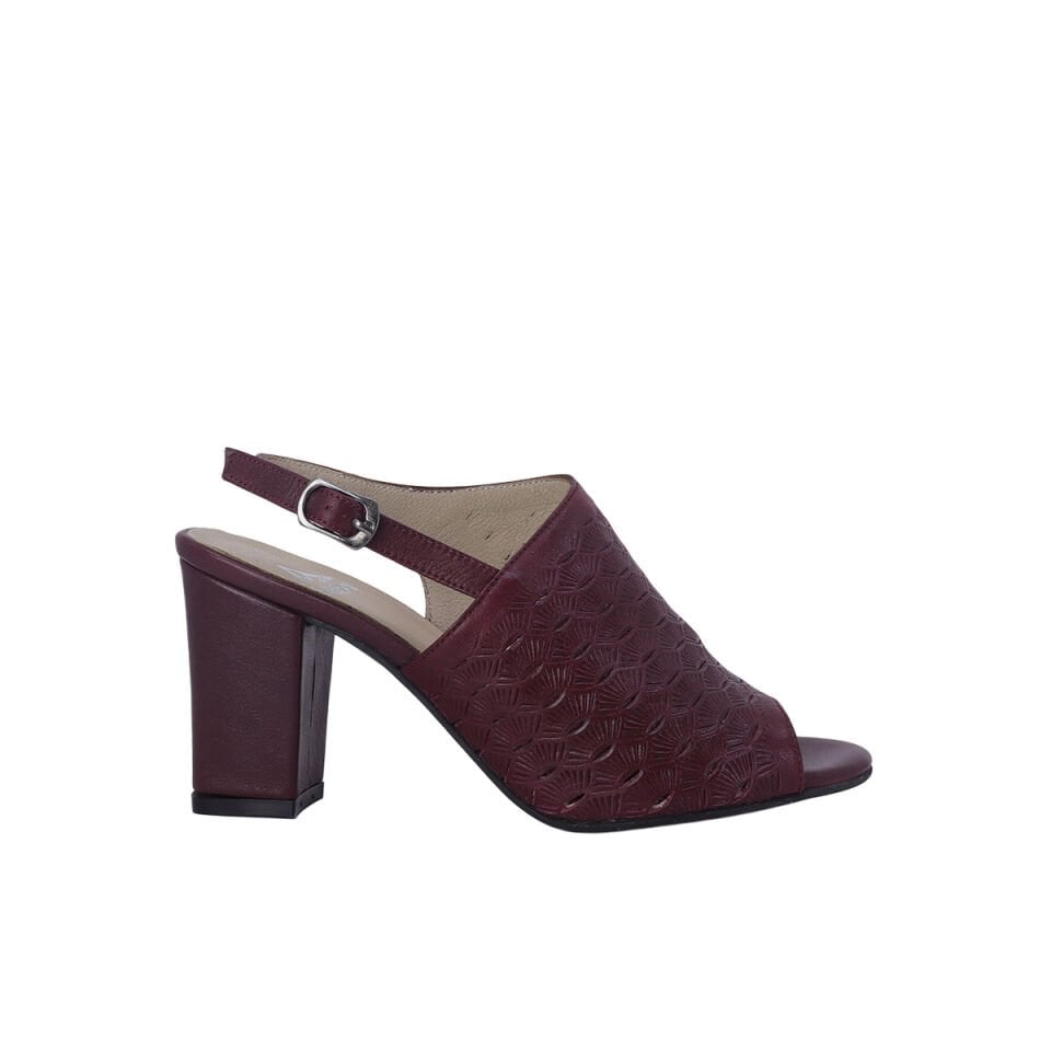 Hobby 26835 Hakiki Deri Topuklu Kadın Ayakkabı