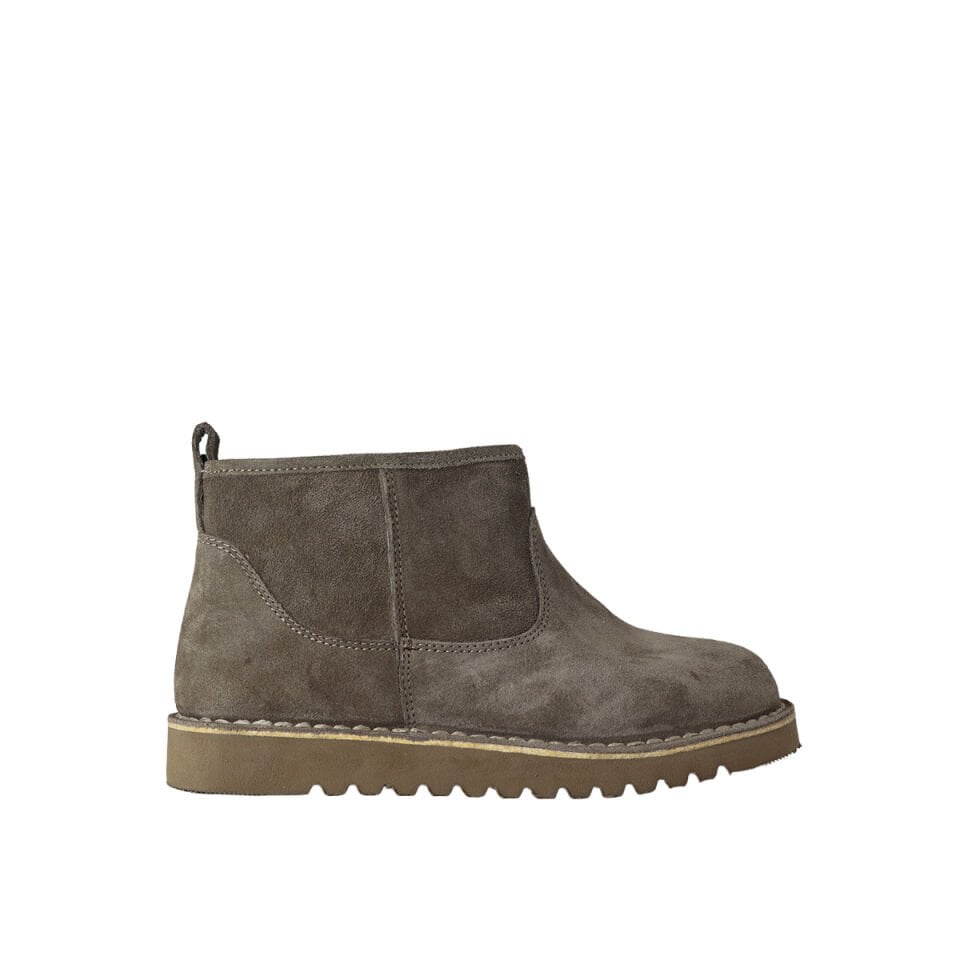 Hobby Kadın Hakiki Süet Deri İçi Kürklü Düz Bot