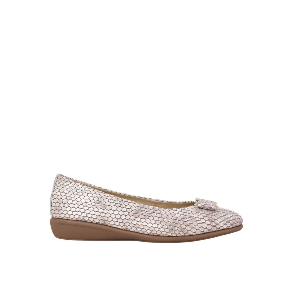 Albini 26142233R Deri Kroko Kadın Dolgu Topuklu Ayakkabı