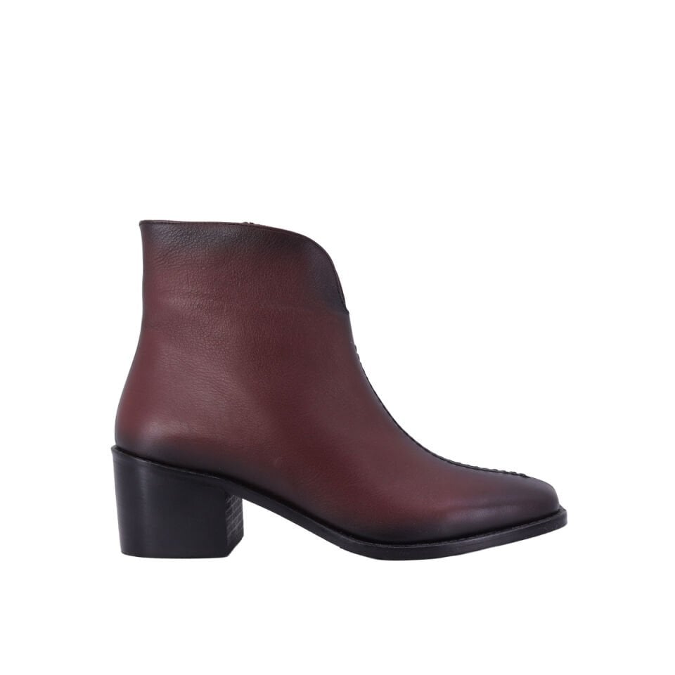 Hobby 26051D Hakiki Deri Topuklu Kadın Bot