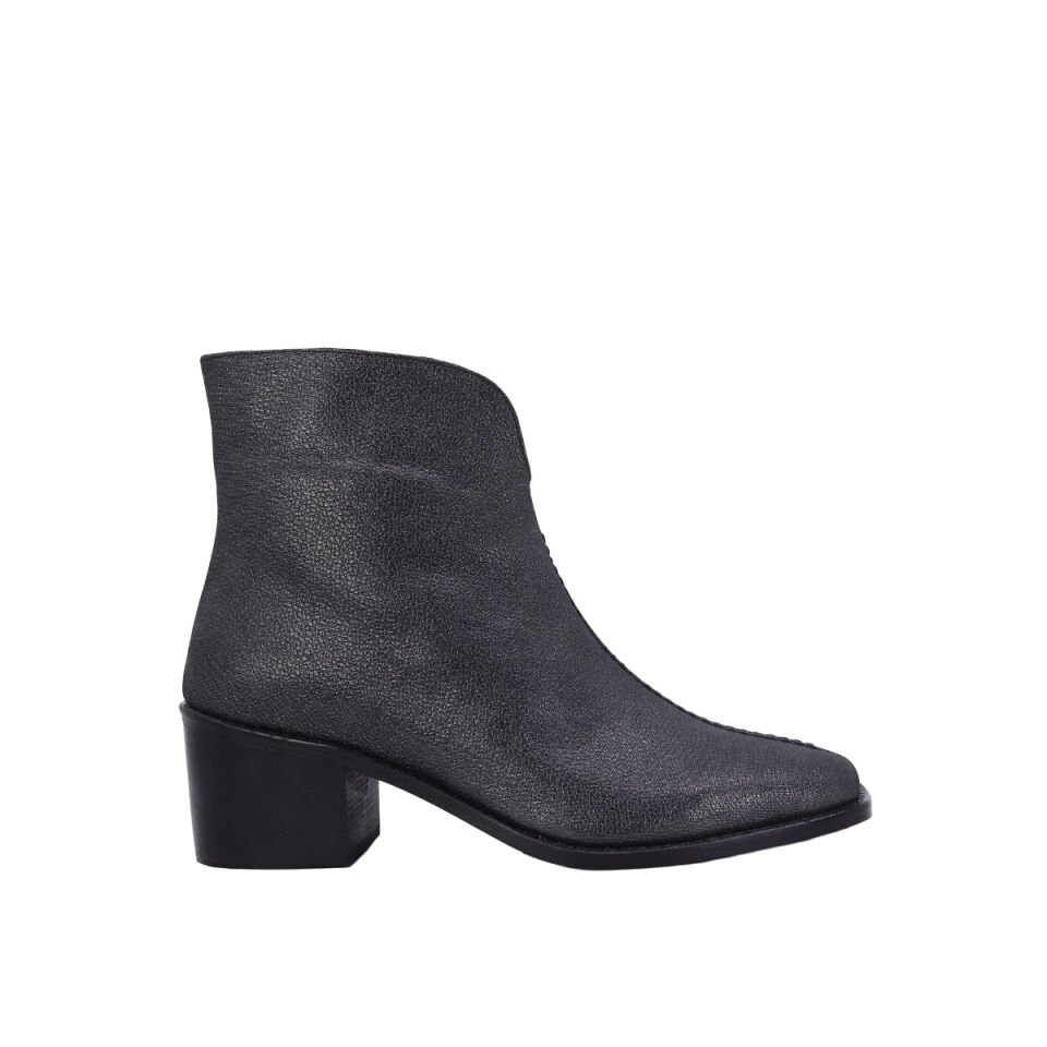 Hobby 26051B Hakiki Deri Topuklu Kadın Bot