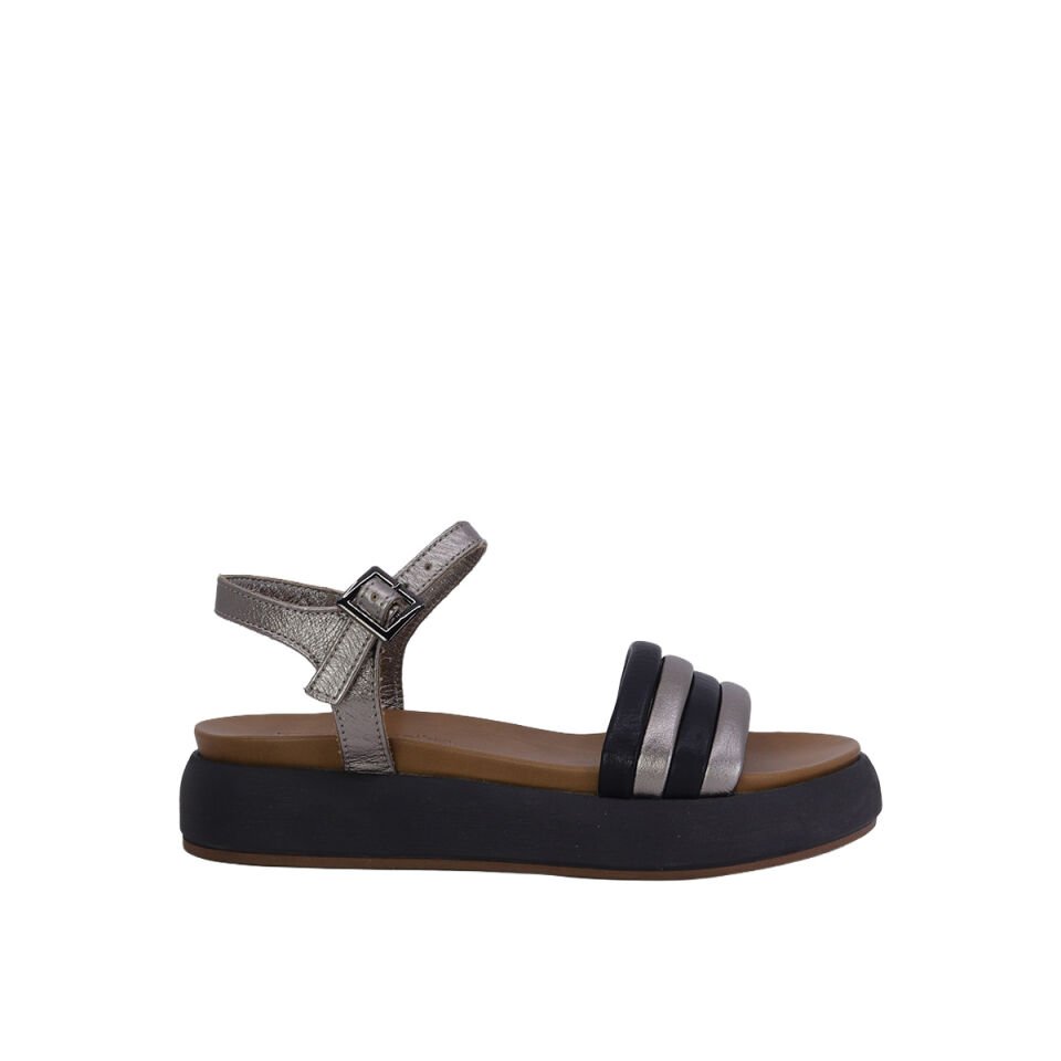 Disparita 262021 Hakiki Deri Dolgu Topuk Kadın Sandalet