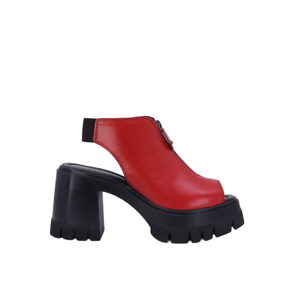 Albini 2610911 Hakiki Deri Kadın Topuklu Sandalet