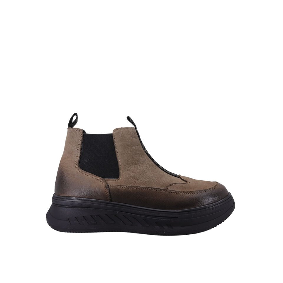 Albini 26102251 Hakiki Nubuk Deri Kadın Postal Bot