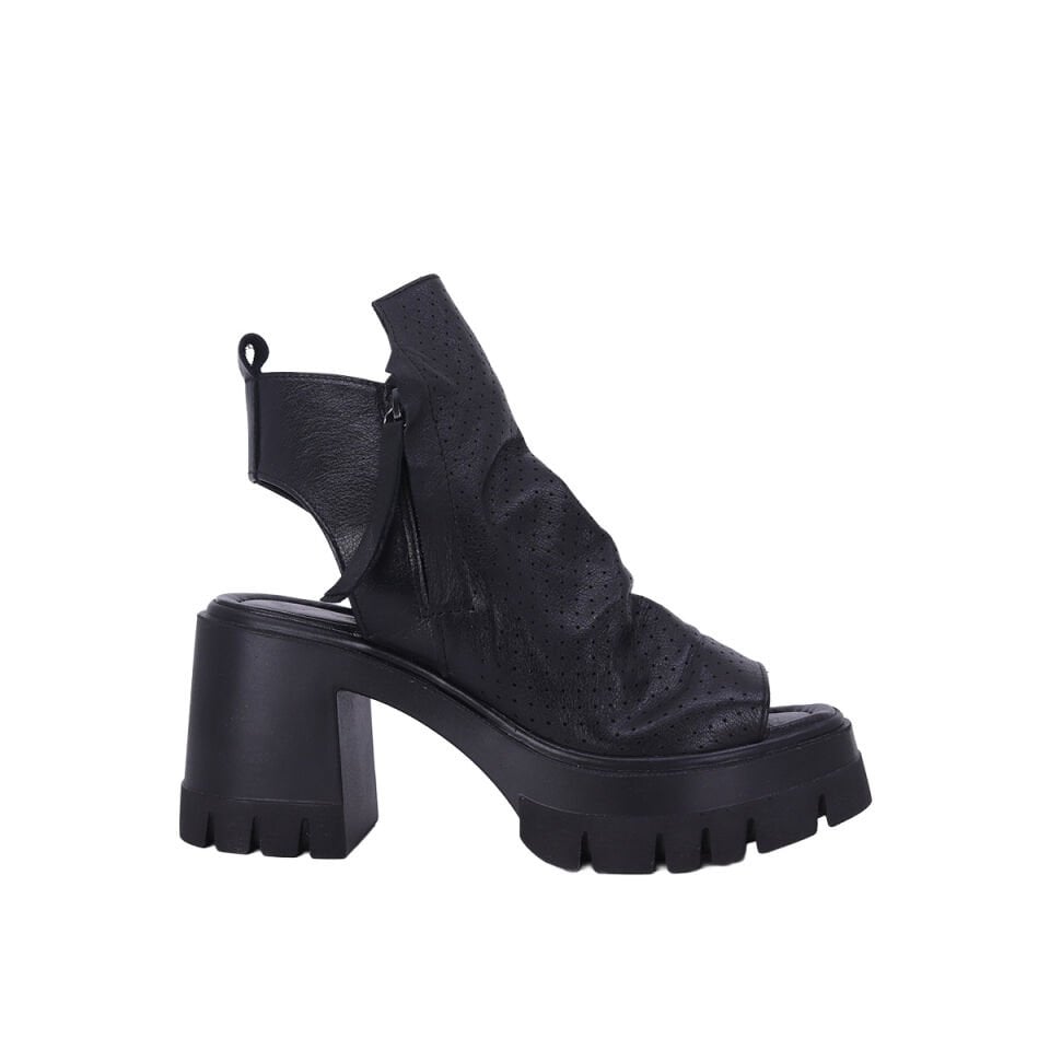 Albini 26101209 Hakiki Deri Kadın Topuklu Sandalet