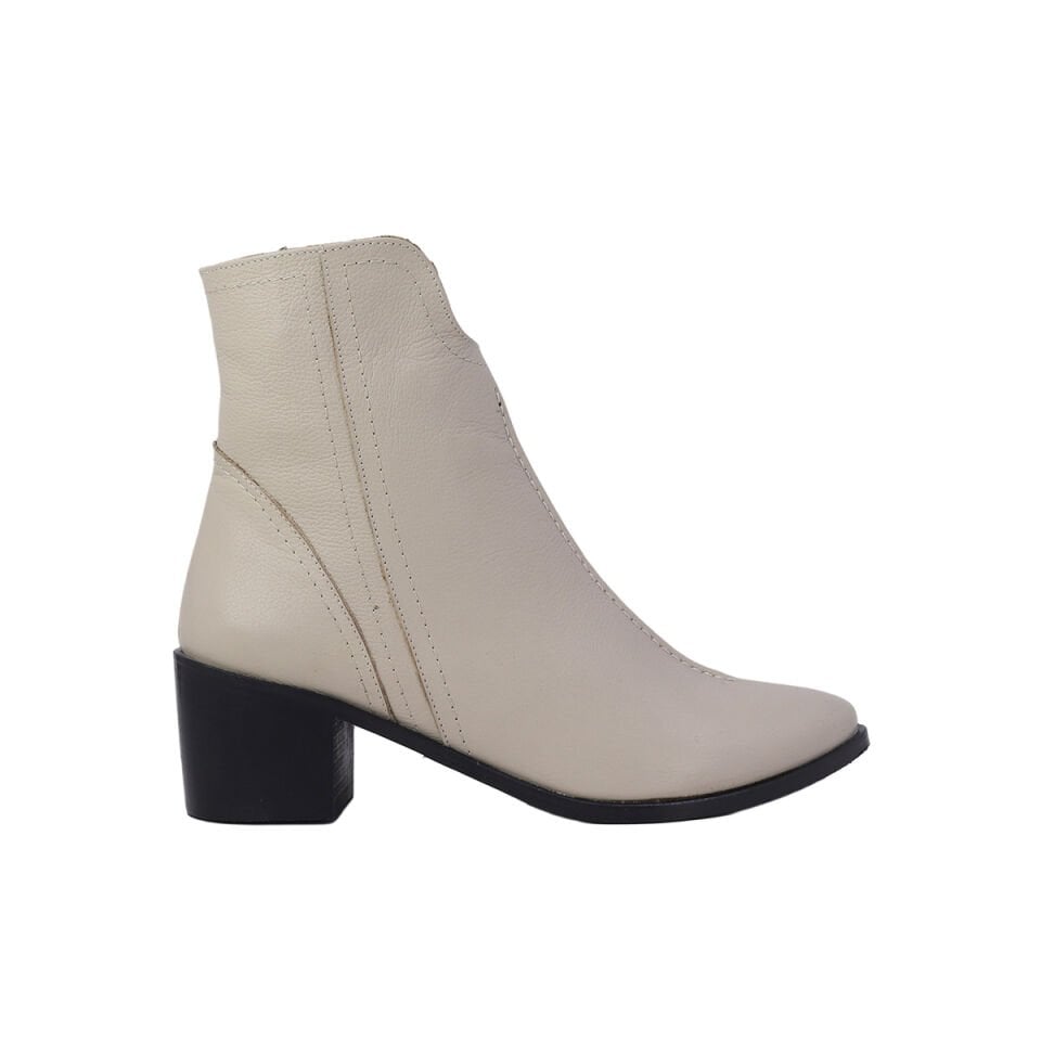 Hobby FB26056 Hakiki Deri Topuklu Kadın Bot