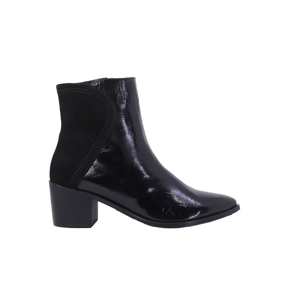 Hobby FB26059R Hakiki Rugan Deri Topuklu Kadın Bot