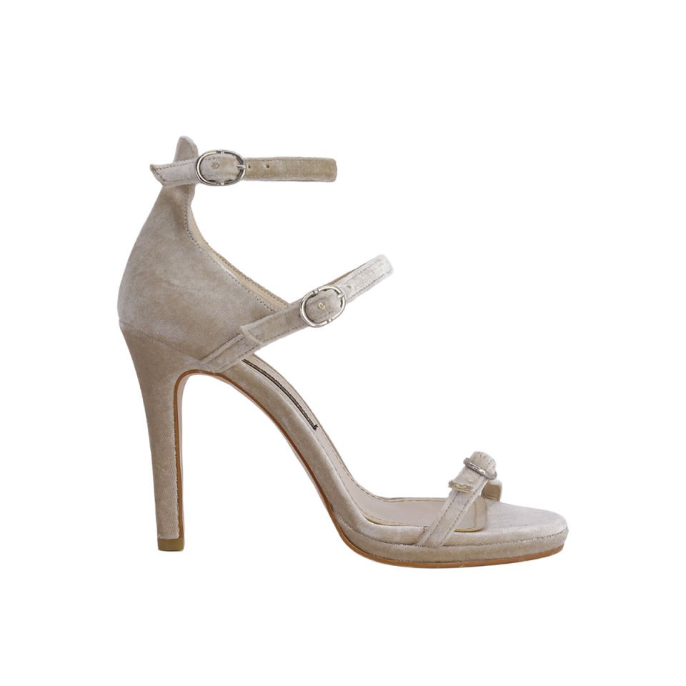 Marcatelli 267402 Kadife Yüksek Topuklu Kadın Abiye Ayakkabı